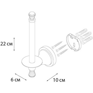 Держатель для туалетной бумаги Fixsen Crystal SF-35010D