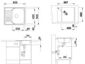 Кухонная мойка Blanco TIPO 45S mini