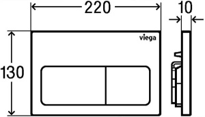 Инсталляция для унитаза Viega Prevista Dry 8524.10 с кнопкой