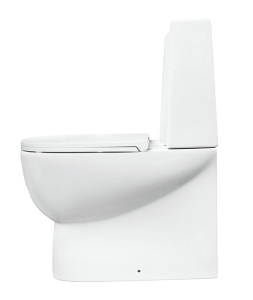Напольный унитаз Sanita Luxe Infinity Mono SL DM Slim (с крышкой SoftClose), белый