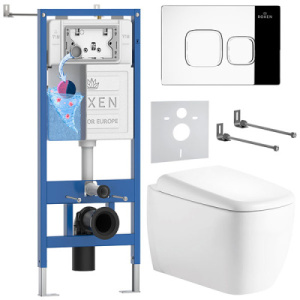Комплект инсталляции 6 в 1 Roxen StounFix Dual Fresh 968516 с аромадозатором, хром глянец