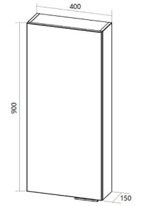Пенал 1Marka Gaula 40П 1д.White