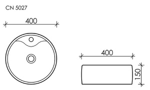 Умывальник CeramicaNova Element CN5027