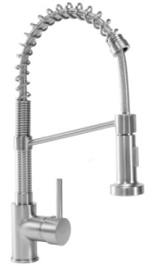 Смеситель для кухонной мойки Rea Spring Nikiel matt REA-B4806 / Chrome REA-B9145, никель
