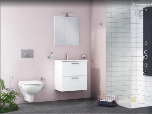 Комплект инсталляции Vitra S20 L-box c кнопкой смыва и подвесным унитазом