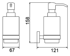 Дозатор для моющих средств Timo Saona 13039/17