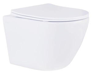 Комплект инсталляции Grohe Rapid SL 38772001 с брашированной кнопкой и подвесным унитазом Roxen Antares Bidet Tornado 530185-01XT, золото брашированное