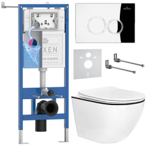 Комплект инсталляции 6 в 1 Roxen StounFix Dual Fresh 964658 с аромадозатором, хром глянец