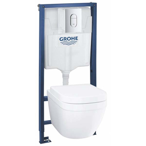 Комплект инсталляции Grohe Solido 4 в 1 с подвесным унитазом EuroCeramic 39536000