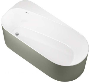 Акриловая ванна Allen Brau Priority 1 2.31001.20/CGM / 2.31001.21/CGM, 170х80, белый матовый, цементно-серый