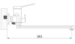Смеситель для ванны Shevanik S6222