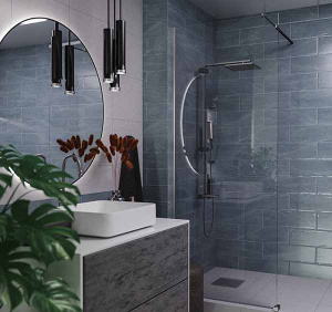 Душевое ограждение SANITeco Walk-In SN-W8TC80 / SN-W8TC90 / SN-W8TC100 / SN-W8TC120, 80х200, прозрачный