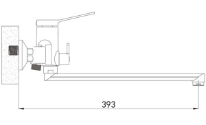 Смеситель для ванны Shevanik S6222T