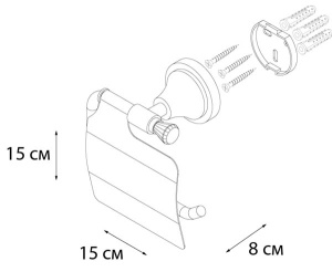 Держатель для туалетной бумаги Fixsen Crystal SF-35010