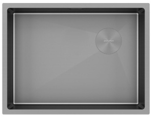 Кухонная мойка Paulmark Next-Skew 540 PM885444-MG / 580 PM885844-MG, 58х44, серый матовый