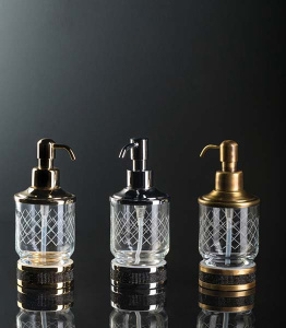 Дозатор Boheme Royal Cristal 10929-BR / 10929-BR-B, прозрачный, бронза, белые кристаллы