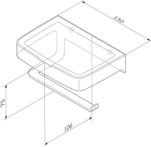 Держатель для туалетной бумаги AM.PM Inspire 2.0 A50A341500