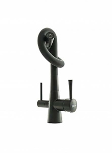 Смеситель для кухонной мойки Lemark Comfort LM3075BL / LM3075C / LM3075B / LM3075GM с подключением к системе очистки воды, хром, черный
