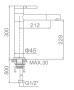 Смеситель для умывальника Ledeme L1152-2