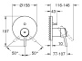 Смеситель встраиваемый Grohe Concetto 24054001 (2 функции)