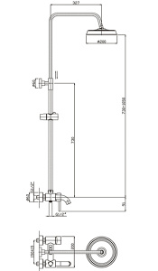 Душевая стойка Haiba HB2407