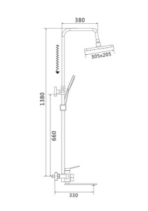 Душевая стойка Shevanik S6136H