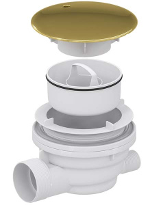 Сифон для душевого поддона RGW Velplex QYD-01 золото