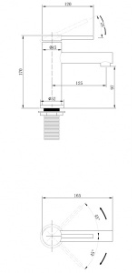 Смеситель для умывальника Abber Emotion AF8810G