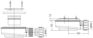 Сифон для душевого поддона Radaway HS1