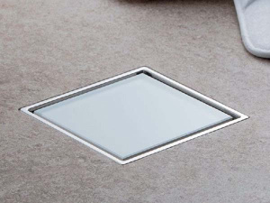 Душевой трап Pestan Confluo Dry 2 White Glass with flange