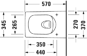 Подвесной унитаз Duravit Viu 2511090000, белый