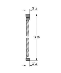 Душевой шланг Grohe Rotaflex Metal LongLife 28025000