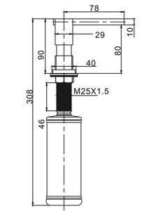 Дозатор для моющих средств Gappo G404-4
