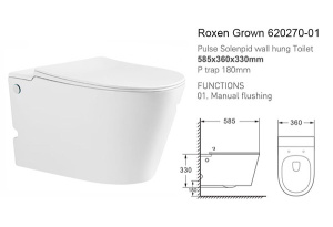 Подвесной унитаз Roxen Grown 620270-01 с импульсным смывом