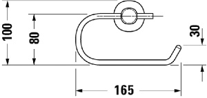 Держатель для туалетной бумаги Duravit D-Code 0099261000