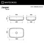 Умывальник Whitecross Jasper RAL матовый Solid Surface