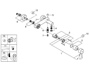 Смеситель для ванны Grohe Concetto 32211001