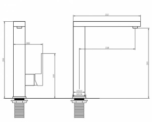 Смеситель для кухонной мойки Abber Daheim AF8214SP