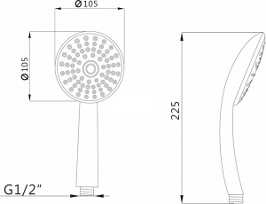 Душевая лейка AV Engineering AVSSS-020