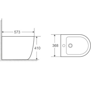 Напольное биде WeltWasser Merzbach 003 MT-BL