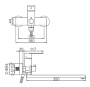 Смеситель для ванны Gerhans K13123T