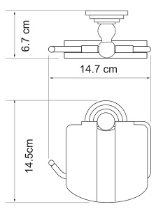 Держатель для туалетной бумаги Wasserkraft Ammer K-7025