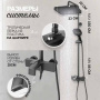 Душевая стойка Hansberge H5065BG