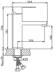 Смеситель для умывальника Haiba HB10803