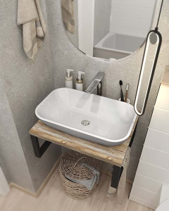 Столешница 1Marka Grunge Loft дуб намибия 60 / 80 / 90 / 100, 60, дуб намибия