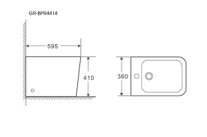 Напольное биде Grossman GR-BPR4414