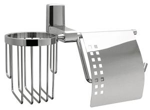 Держатель для туалетной бумаги Wasserkraft Leine K-5059 / K-5059WHITE с держателем для освежителя воздуха
