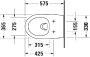 Подвесной унитаз Duravit Rimless Architec 45720900A1