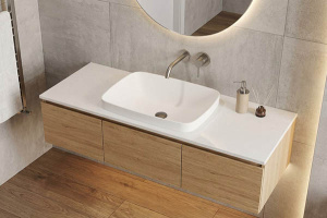 Умывальник Canterno Гранда 540 прямоугольник Solid Surface