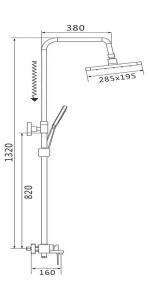 Душевая стойка Shevanik S8936